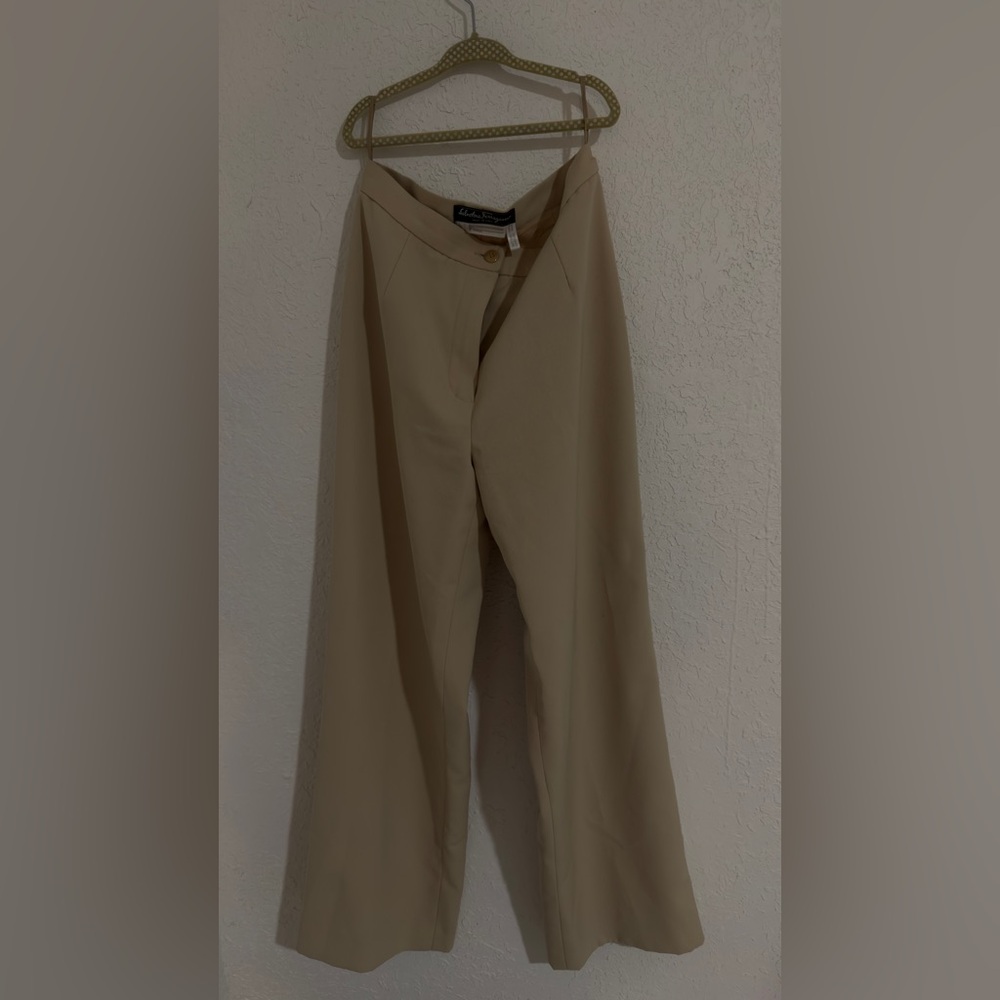 Salvatore Ferragamo Beige Trousers
